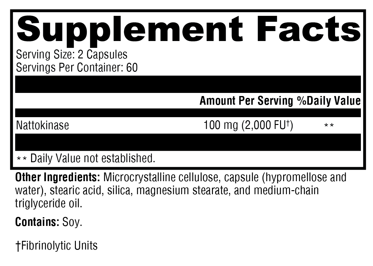 Nattokinase 120 Capsules