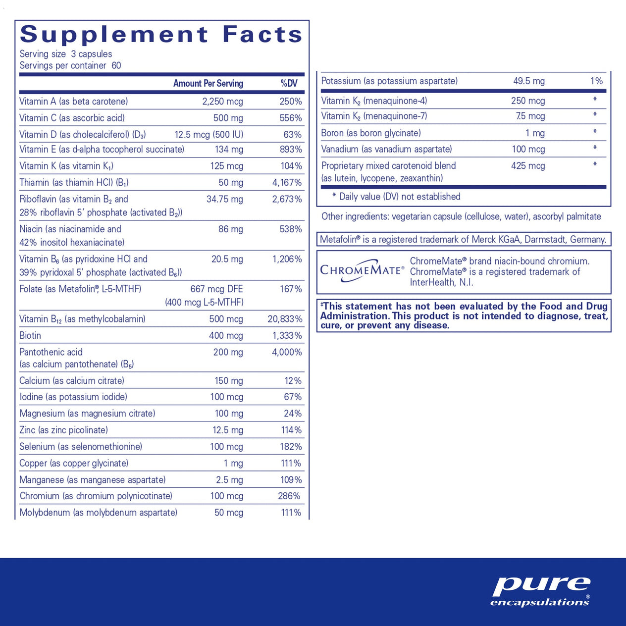 Nutrient 950 with Vitamin K