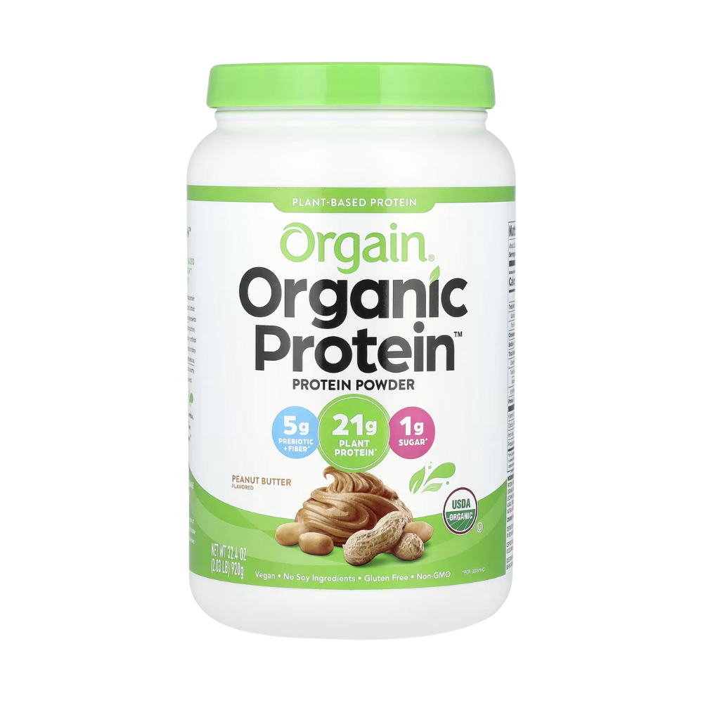 Organic Protein Powder Plant Based Peanut Butter 20 Servings