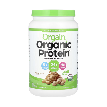 Organic Protein Powder Plant Based Peanut Butter 20 Servings