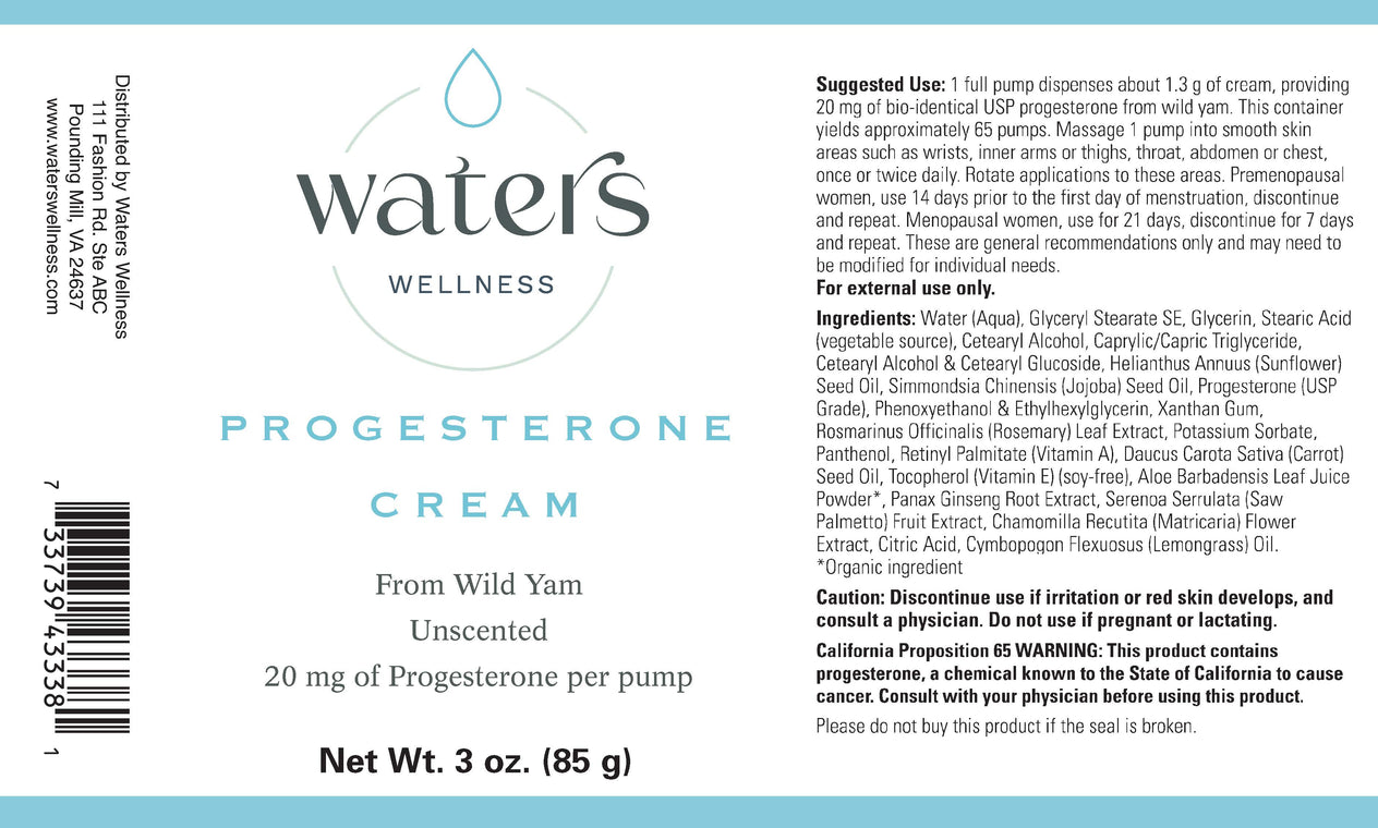 Progesterone Cream (Bioidentical from Wild Yam)