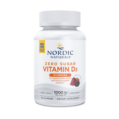 Zero Sugar Vitamin D3 Gummies 60 Gummies