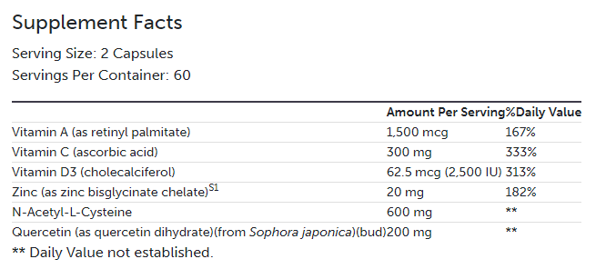 optiMUNE (long term immune support)