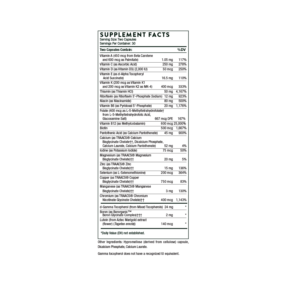 Basic Nutrients 2/Day - NSF Certified