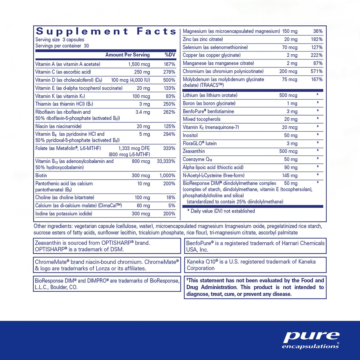 PureGenomics UltraMultivitamin