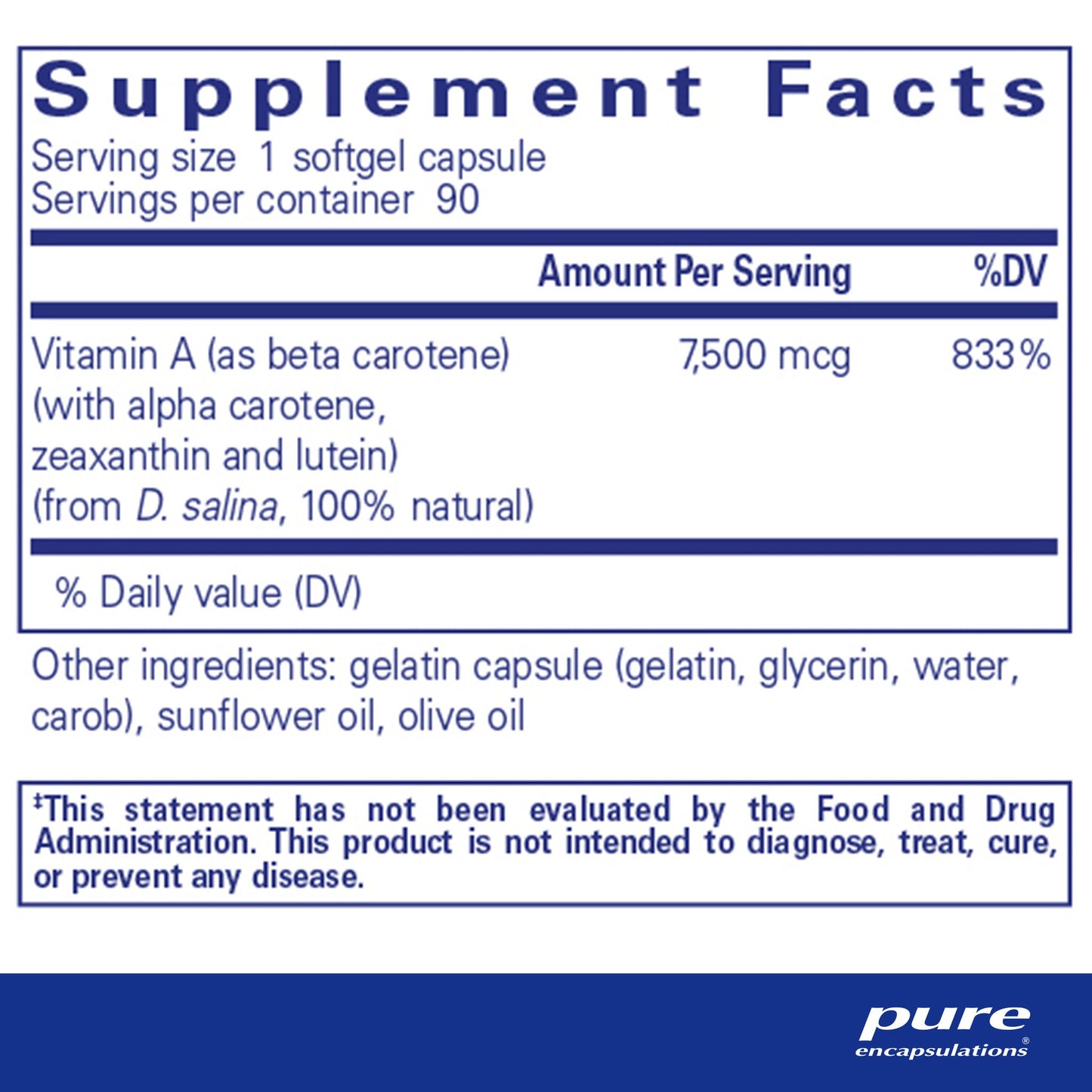 Beta Carotene (w/Mixed Carotenoids)