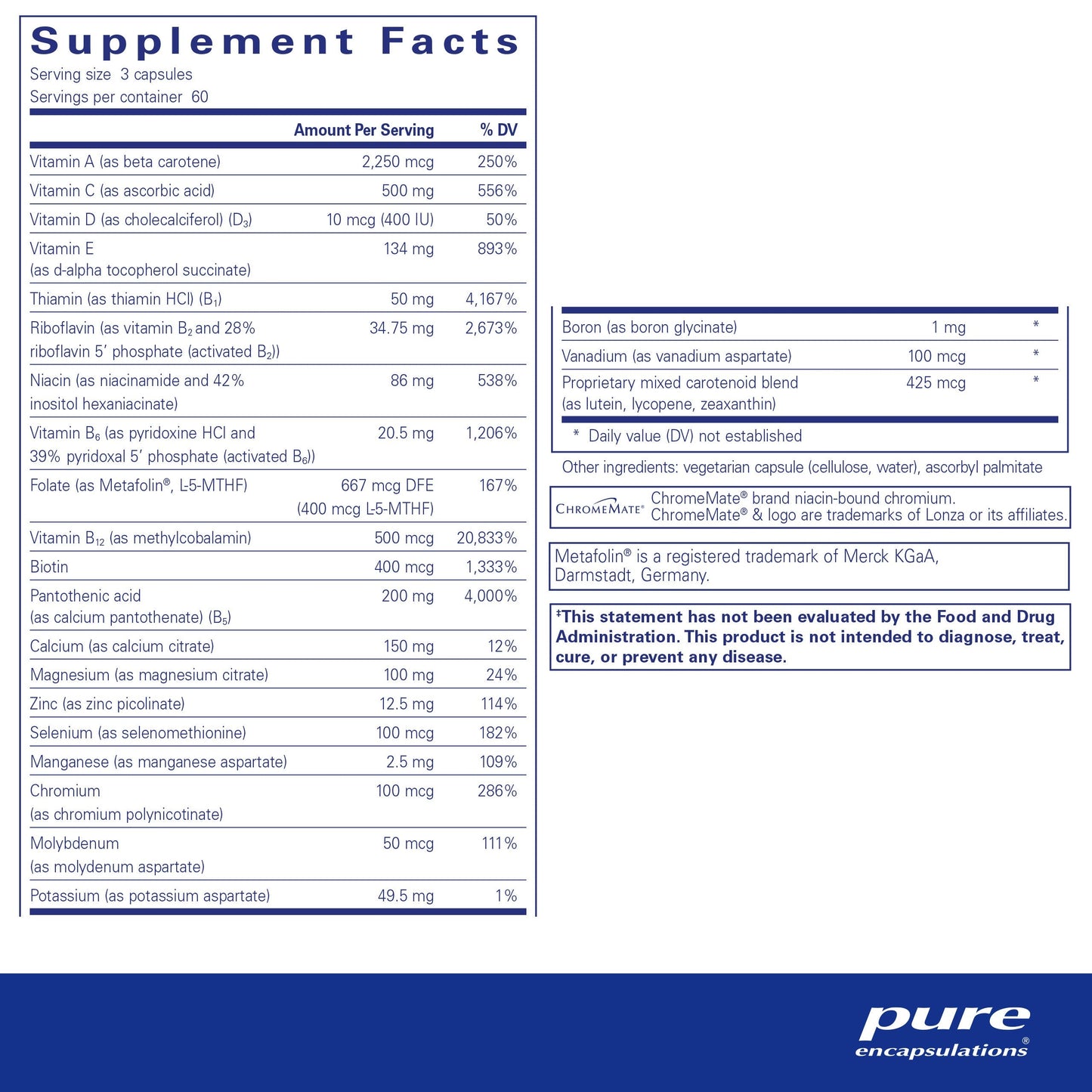 Nutrient 950® without Copper, Iron & Iodine