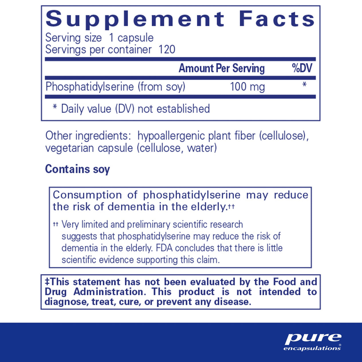 PS 100 (phosphatidylserine)