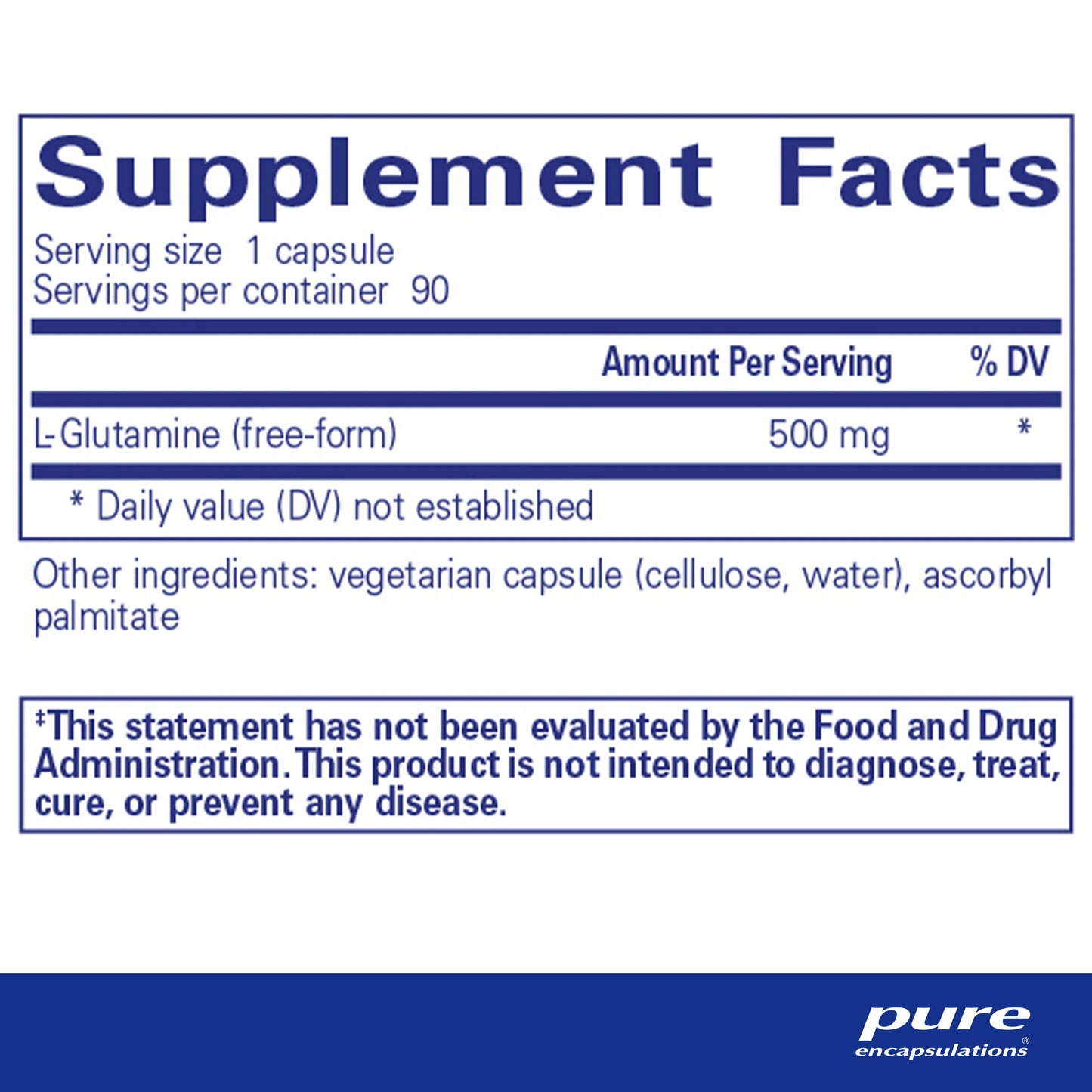 L-Glutamine 500 mg