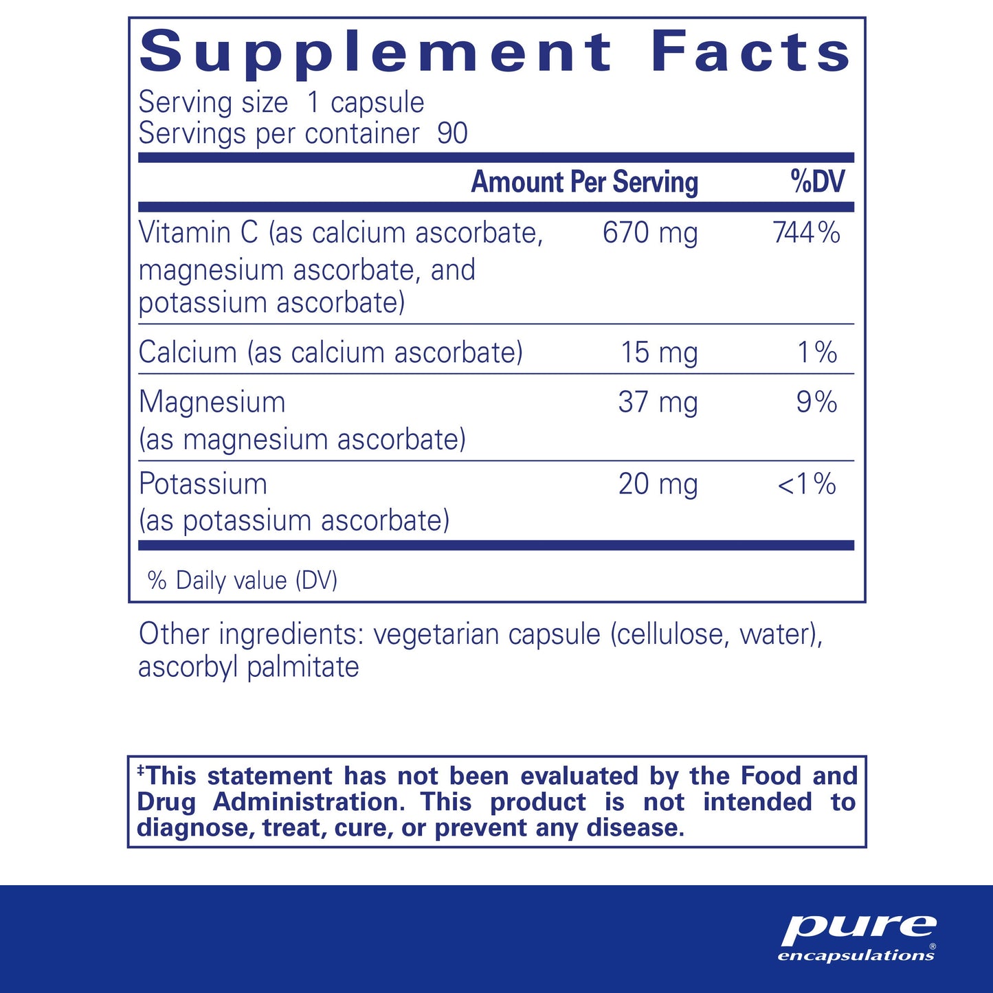 Buffered Ascorbic Acid Capsules