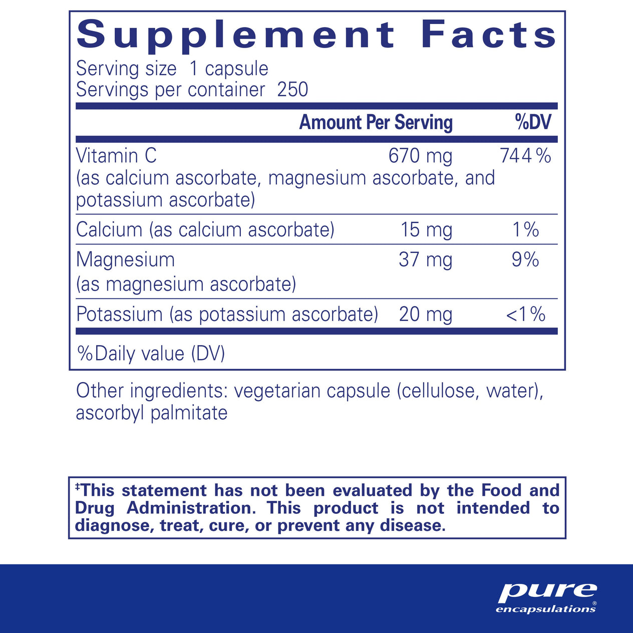 Buffered Ascorbic Acid Capsules