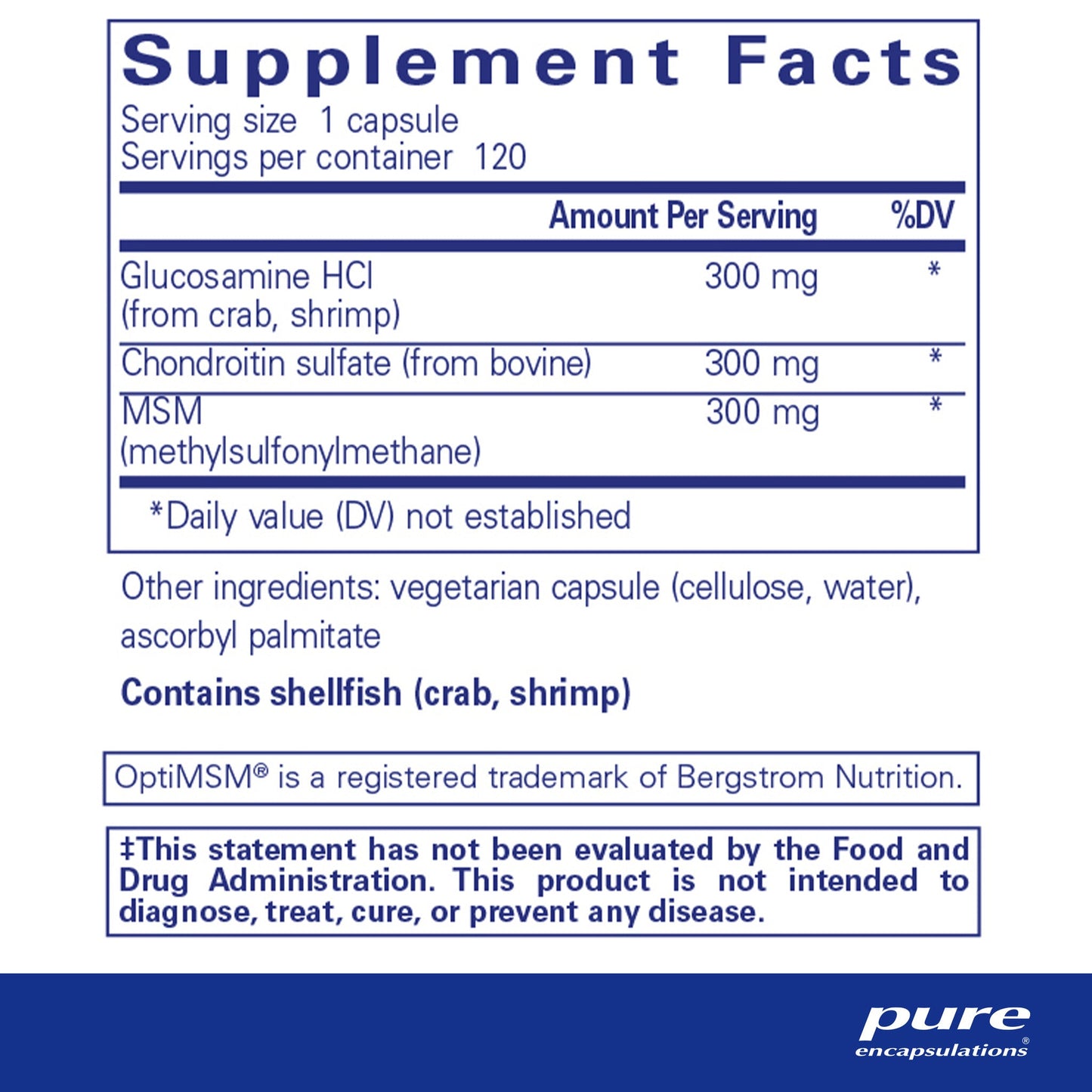 Glucosamine + Chondroitin with MSM