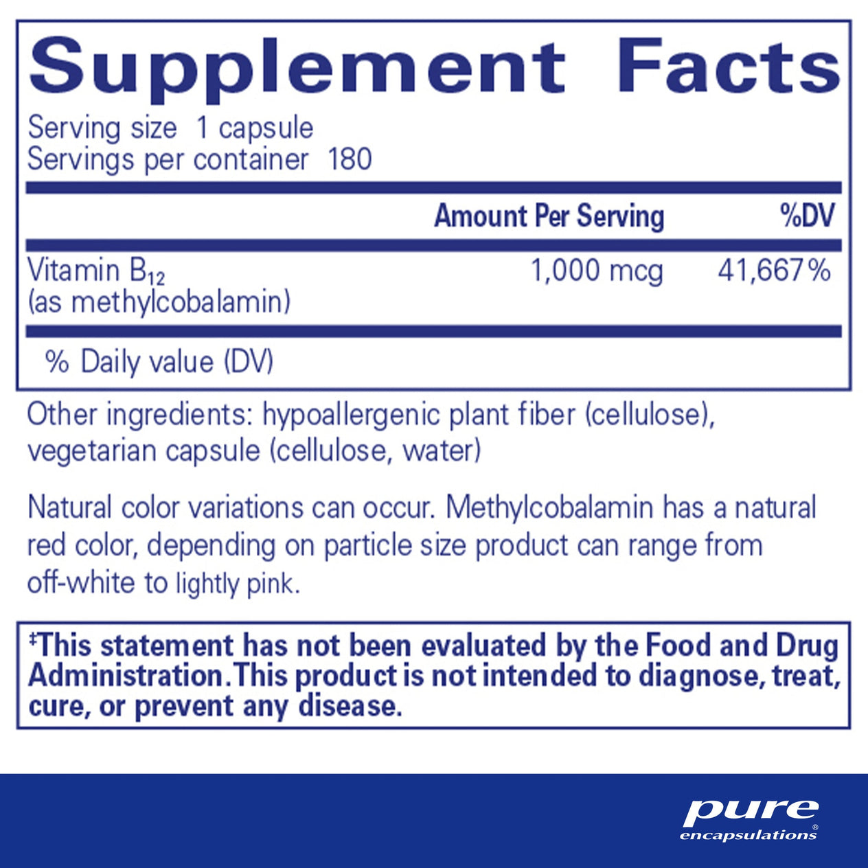 Methylcobalamin 1000mcg