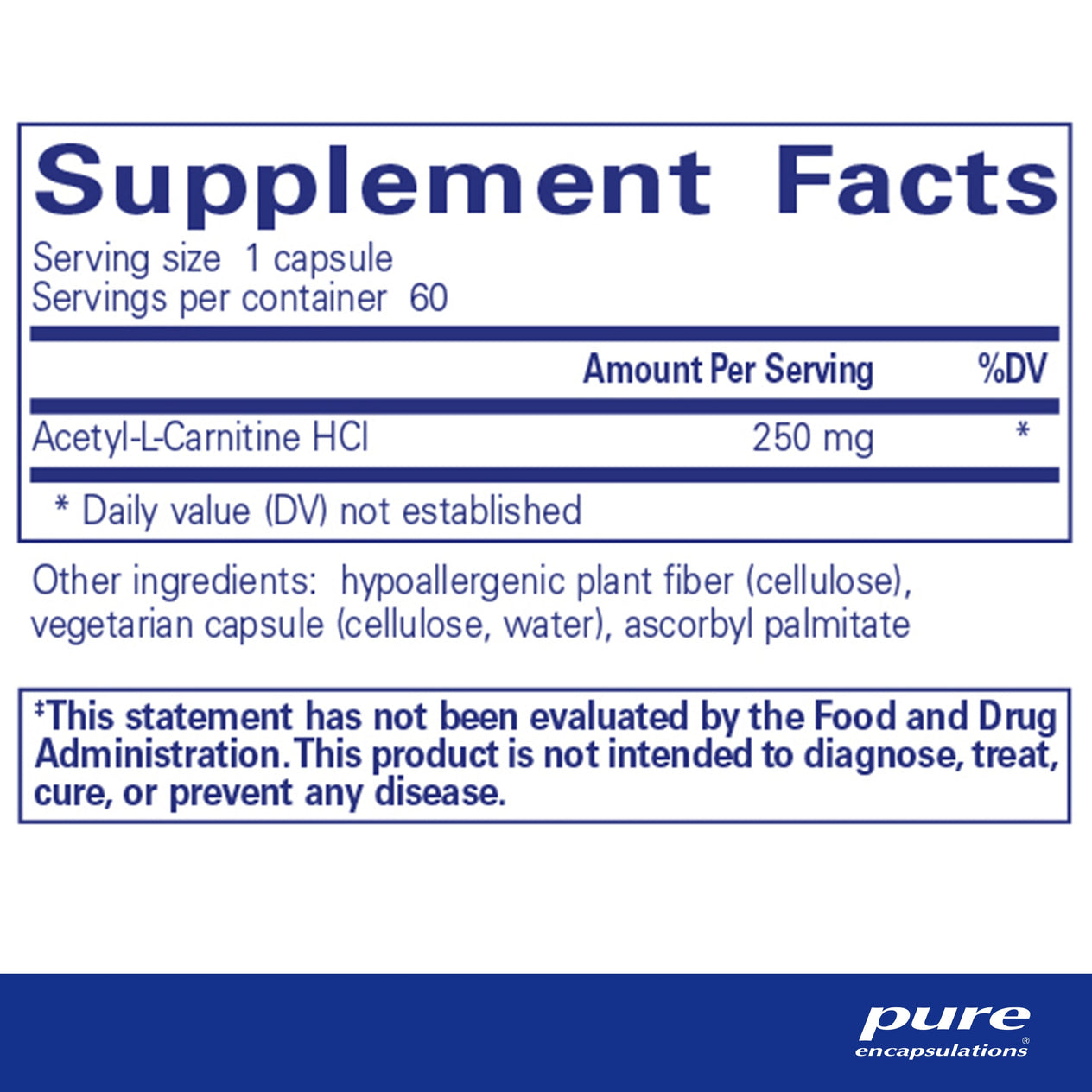 Acetyl-l-Carnitine 250 mg